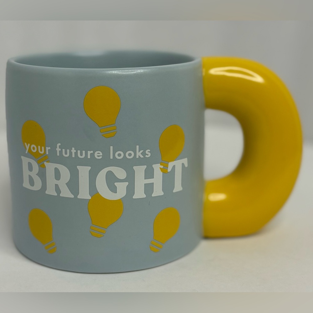 Indigo Blue/Gray and Yellow Mug NWT
